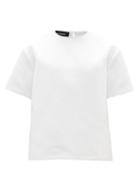 Matchesfashion.com Rochas - Round-neck Duchess-satin Top - Womens - Ivory