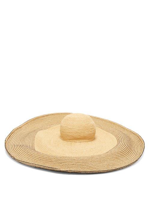Matchesfashion.com Lola Hats - Spinner Bis Raffia Hat - Womens - Black