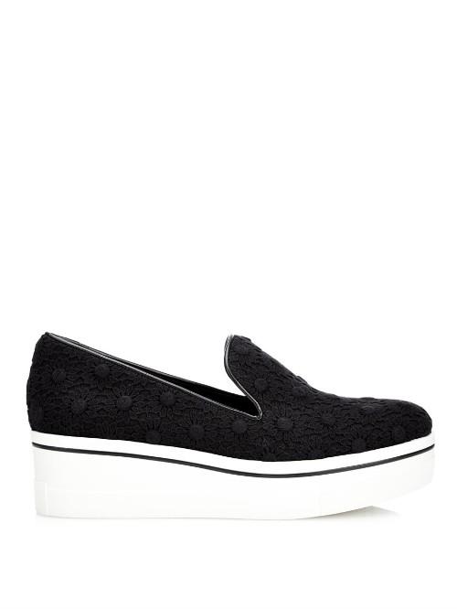Stella Mccartney Binx Crochet Flatform Loafers