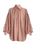 Etro Versaille Oversized Silk-voile Blouse