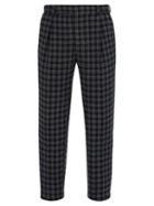 Matchesfashion.com Fendi - Checked Trousers - Mens - Navy Multi