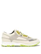 Matchesfashion.com Lanvin - Leather And Suede Low Top Trainers - Mens - Grey Multi
