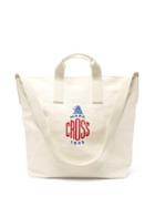 Matchesfashion.com Mark Cross - Weatherbird Large Embroidered-logo Canvas Tote Bag - Womens - White
