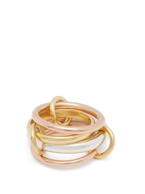 Matchesfashion.com Spinelli Kilcollin - Lyra 18kt Gold And Silver Ring - Womens - Gold