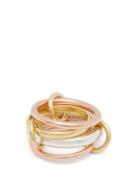 Matchesfashion.com Spinelli Kilcollin - Lyra 18kt Gold And Silver Ring - Womens - Gold