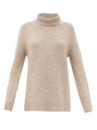 Matchesfashion.com Joseph - Roll-neck Lambswool-blend Sweater - Womens - Beige