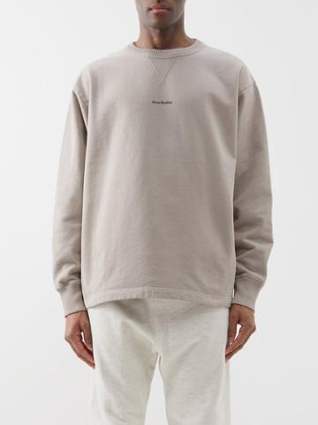 Acne Studios - Fin Logo-print Cotton-jersey Sweatshirt - Mens - Cream