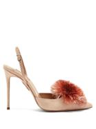 Aquazzura Powder Puff 110 Suede Pumps
