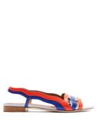 Malone Souliers Flameana Contrast Panel Leather Sandals