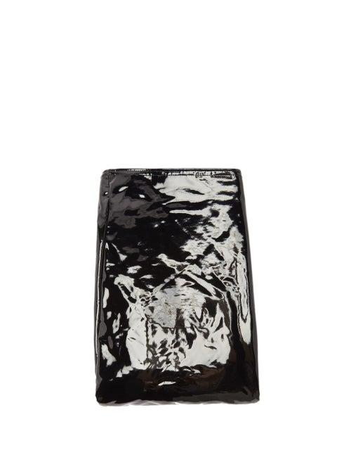 Wolford X Amina Muaddi - Stirrup-cuff Latex Leggings - Womens - Black