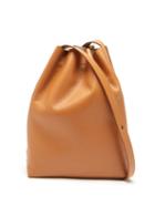 Matchesfashion.com Aesther Ekme - Marin Drawstring Grained-leather Shoulder Bag - Womens - Tan