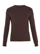 Giorgio Armani Geometric-intarsia Crew-neck Sweater
