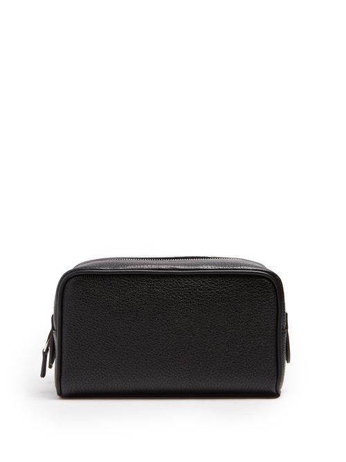 Matchesfashion.com Smythson - Burlington Small Wash Bag - Mens - Black