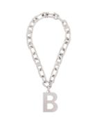 Matchesfashion.com Balenciaga - B Logo Chain Necklace - Womens - Silver
