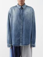 Balenciaga - Vintage Denim Oversized Shirt - Mens - Blue