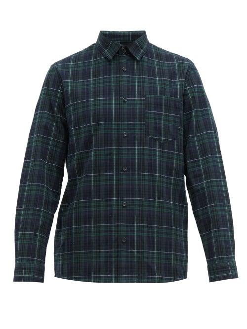 Matchesfashion.com A.p.c. - Julien Plaid Cotton Shirt - Mens - Navy Multi