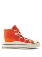 Converse - Chuck 70 High-top Rubber And Canvas Trainers - Mens - Orange White