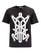 Matchesfashion.com 5 Moncler Craig Green - Frog-print Cotton-jersey T-shirt - Mens - Black