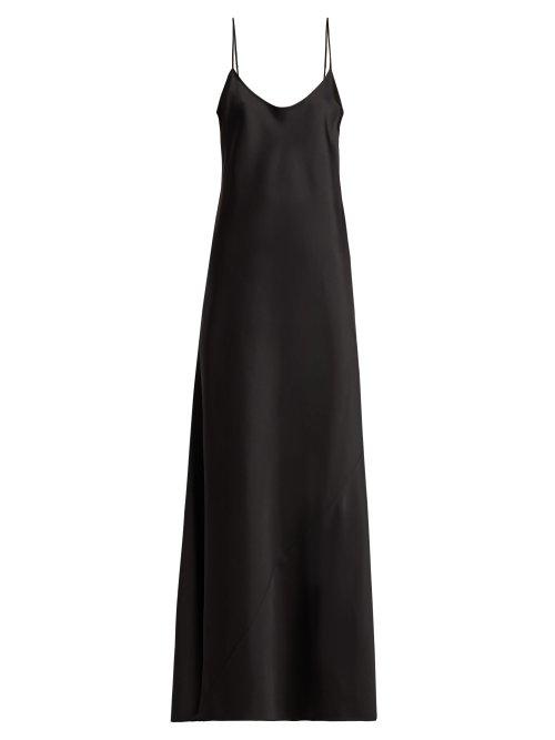 Matchesfashion.com Gabriela Hearst - Flores Silk And Wool Blend Dress - Womens - Black