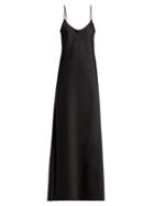 Matchesfashion.com Gabriela Hearst - Flores Silk And Wool Blend Dress - Womens - Black