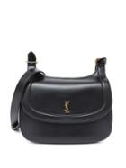 Saint Laurent - Charlie Ysl-logo Leather Cross-body Bag - Womens - Black