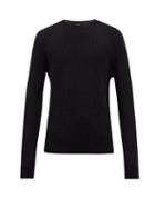 Fendi - Ff Fisheye-jacquard Knitted Sweater - Mens - Black