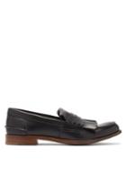 Matchesfashion.com Church's - Odessa Fringed Leather Penny Loafers - Womens - Black