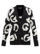Dolce & Gabbana - Dg-jacquard Wool-blend Cardigan - Womens - Multi