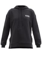 Matchesfashion.com Ganni - Software Recycled Cotton-blend Hooded Sweatshirt - Womens - Black