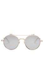 Matchesfashion.com Givenchy - Round Frame Metal Sunglasses - Womens - Tortoiseshell