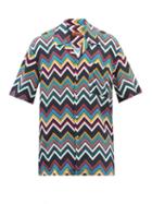 Missoni - Zigzag-print Camp-collar Shirt - Mens - Multi