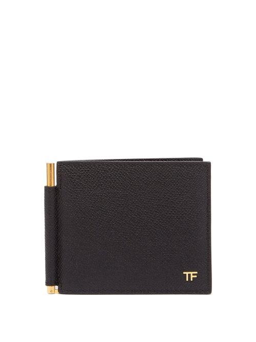 Tom Ford - T Line Rialto-leather Bi-fold Wallet - Mens - Black