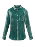 Matchesfashion.com Sies Marjan - Sander Corduroy-velvet Shirt - Mens - Green