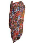 Matchesfashion.com Vivienne Westwood - Fetzen Camouflage Print Toga Dress - Womens - Blue Multi