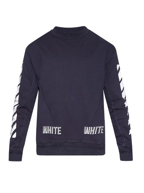 Off-white ?'white'?print Cotton-jersey Sweatshirt