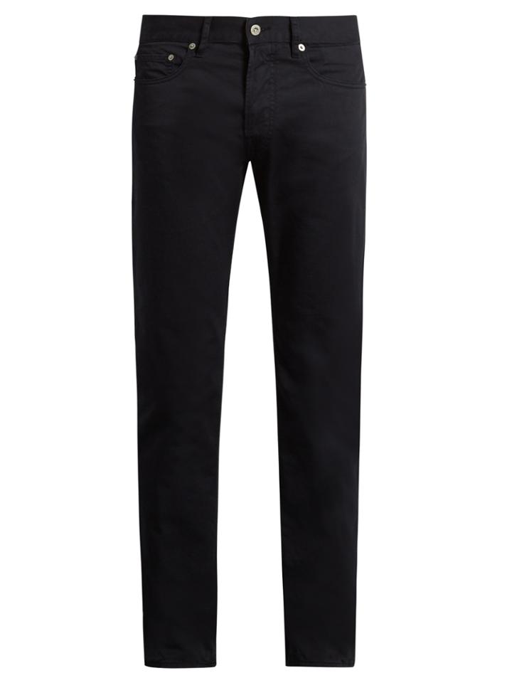 Stone Island Slim-fit Cotton-gabardine Trousers
