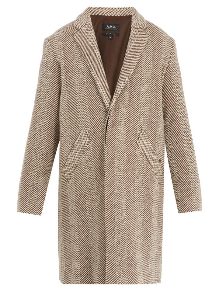 A.p.c. Manteau Baron Wool-blend Coat