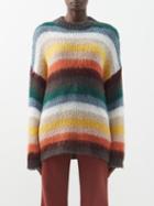 See By Chlo - Striped Drop-shoulder Sweater - Womens - Multi