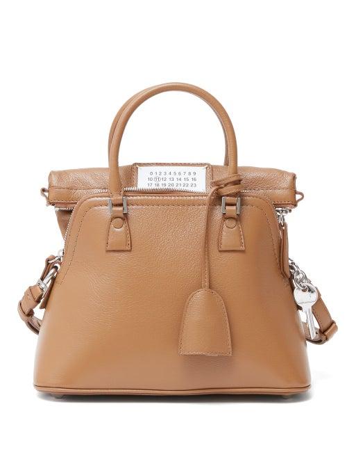 Matchesfashion.com Maison Margiela - 5ac Small Extendable Leather Bag - Womens - Camel