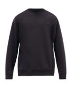Matchesfashion.com Acne Studios - Forba Face Oversized Cotton-jersey Sweatshirt - Mens - Black