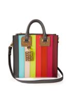 Sophie Hulme Albion Square Striped Leather Tote