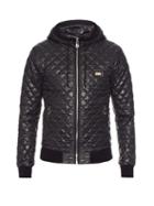 Dolce & Gabbana Quilted Hooded Bomber Jacket