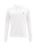 Polo Ralph Lauren - Logo-embroidered Cotton-jersey Long-sleeve T-shirt - Mens - White