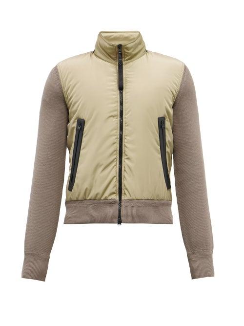 Mens Rtw Tom Ford - Padded-shell And Wool Jacket - Mens - Beige