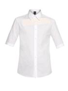 Mcq Alexander Mcqueen Tonal Short-sleeved Cotton-poplin Shirt