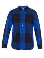 Maison Kitsuné Checked Wool-blend Shirt