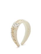 Matchesfashion.com Ganni - Beaded Padded Headband - Womens - White