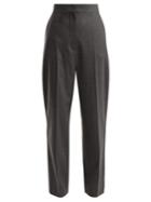 Joseph Haim Wool-blend Flannel Trousers