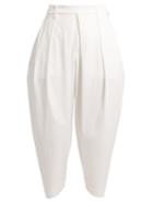 Issey Miyake High-rise Carrot-leg Stretch-cotton Trousers