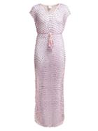 Matchesfashion.com My Beachy Side - Beaded Macram Cover Up - Womens - Pink
